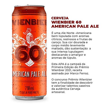 Cerveja Wienbier 60 - APA - American Pale Ale 710ml