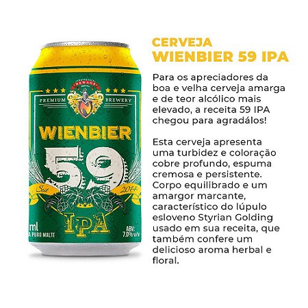 Cerveja Wienbier 59 IPA 350ml