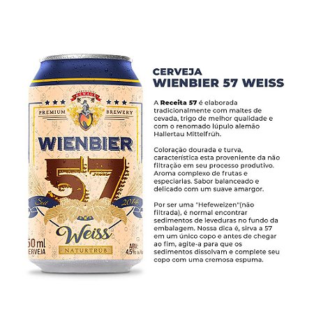 Cerveja Wienbier 57 Weiss 350ml
