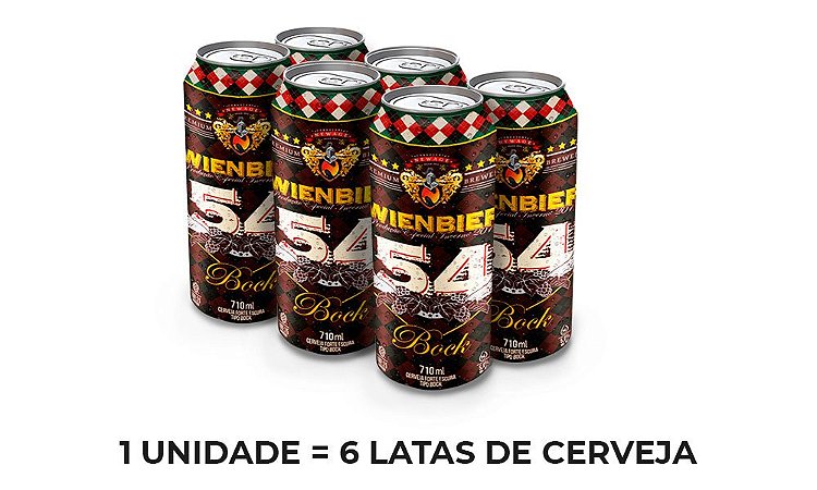 Cerveja Wienbier 54 Bock 710ml - Pack de 6 Latas