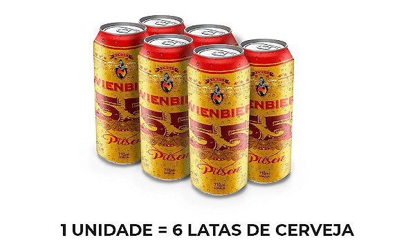 Cerveja Wienbier 55 Pilsen 710ml - 6 unidades