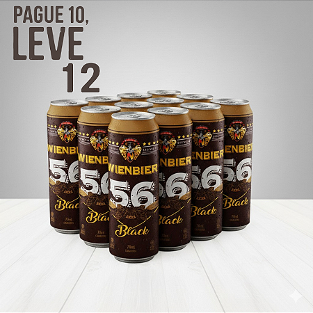 Cerveja Wienbier 56 Black 710ml - Compre 10 leve 12!!!