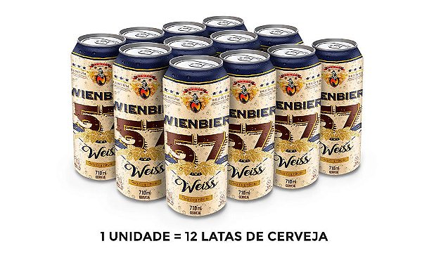 Cerveja Wienbier 57 Weiss 710ml - 12 unidades
