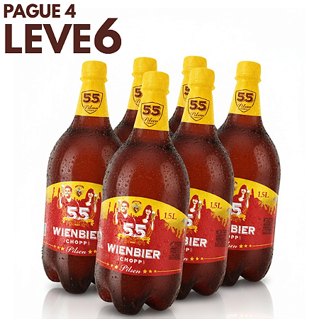 Chopp Wienbier 55 Pilsen  - 1,5L - Compre 4 Leve 6!!!