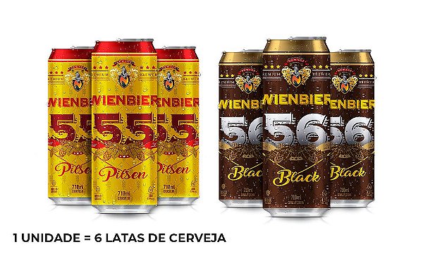 Kit Brasil - 6 Latas de 710ml