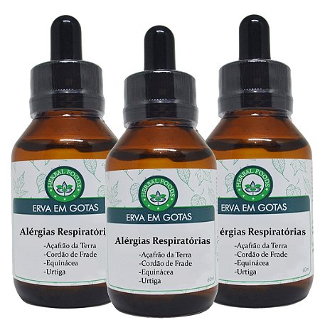 3 Extratos Compostos Alérgias Respiratórias - 60ml