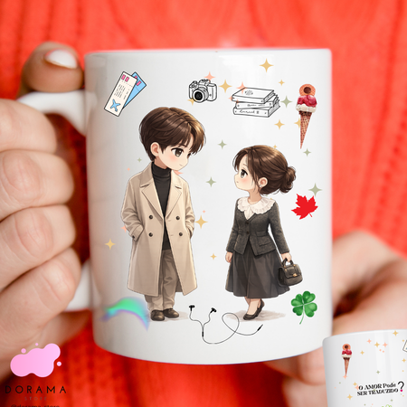 Caneca Dorama O amor por se traduzido?