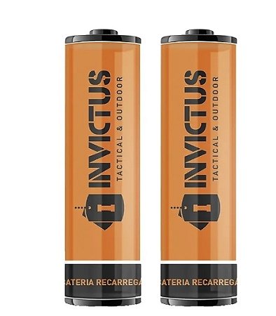 BATERIA RECARREGAVEL INVICTUS 14500 (KIT COM 2 UN)