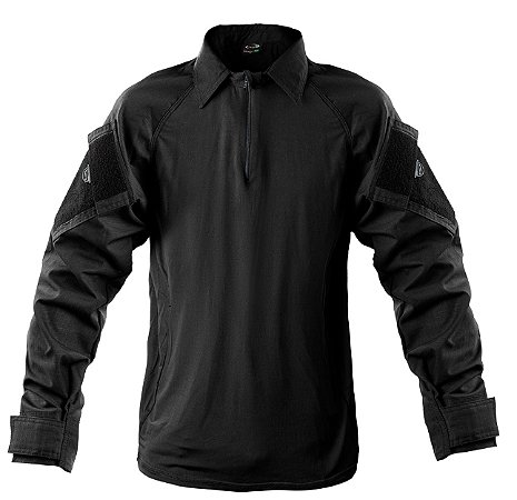 COMBAT SHIRT X FIVE PRETO/ PRETO