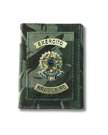 CARTEIRA CAMUFLADA BRASÃO DA REPÚBLICA METAL