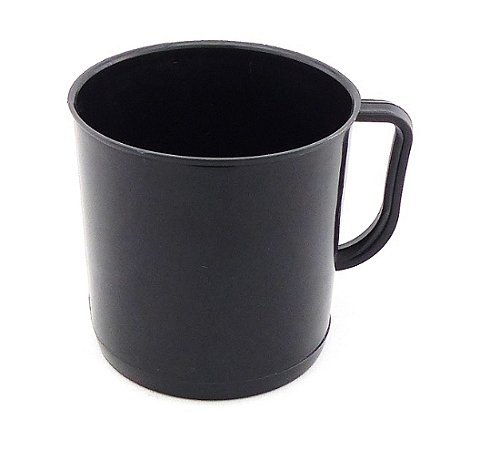 CANECO DE PLÁSTICO PRETO
