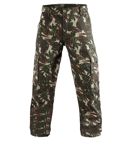 CALÇA TÁTICA 6 BOLSOS FOX BOY CAMUFLADO EXÉRCITO