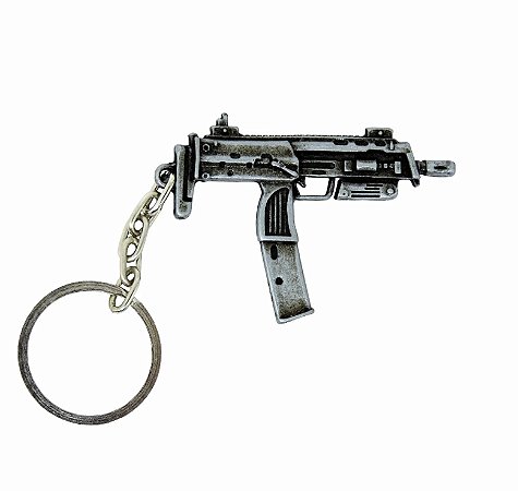 CHAVEIRO UZI - PRATA VELHO