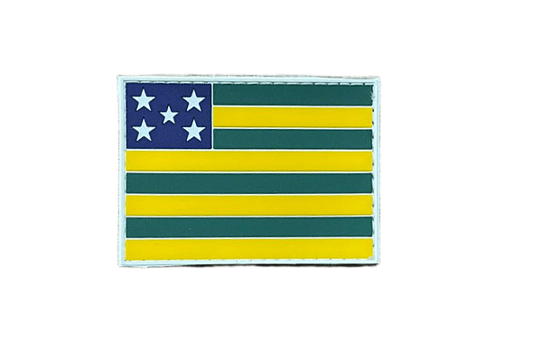 BANDEIRA DE GOIÁS EMBORRACHADA COLORIDA