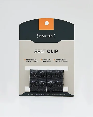 BELT CLIP INVICTUS PRETO (4 UNIDADES)