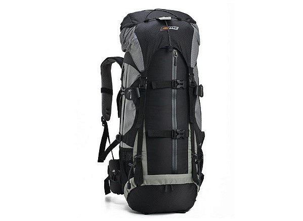 Mochila Cargueira Gyzmo 60 Litros GT Com Air System Cinza e preta - Nautika