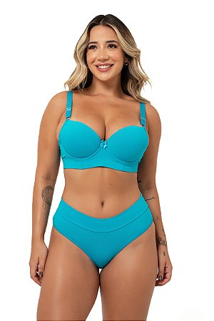 Conjunto de Lingerie Fatalle com Bojo e Calcinha Cintura Alta