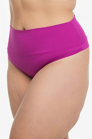 Calcinha Plus Size Serenza Fio Dental Duplo com Cós Alto Reforçado