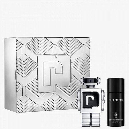 KIT COFFRET PHANTOM de PACO RABANNE MASCULINO Eau de Toillete - 01 Eau de Toillete 150ml + Deo 150ml