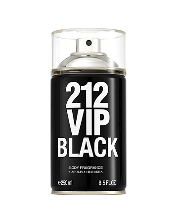 212 VIP BLACK BODY SPRAY de CAROLINA HERRERA MASCULINO - 250ml