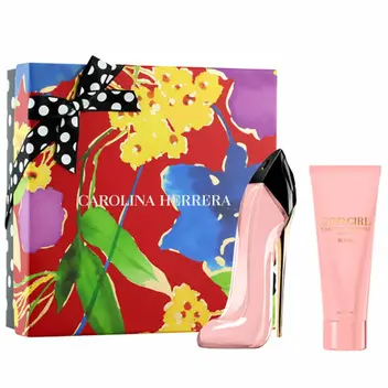 KIT COFFRET GOOD GIRL BLUSH de CAROLINA HERRERA FEMININO Eau de Parfum  -  EDP 80ml + Loção Corporal 100ml