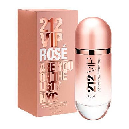 212 VIP ROSÉ CAROLINA HERRERA FEMININO  Eau de Parfum  -   80ml