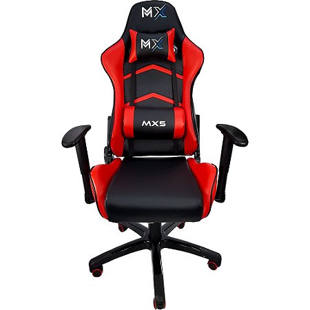 Cadeira Gamer MX5 Giratoria Vermelha - Mymax