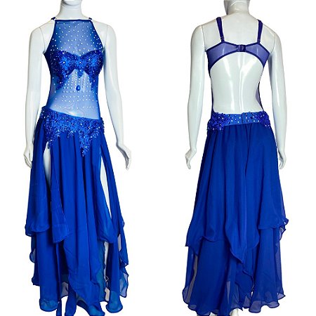 Dança do Ventre Traje Bordado Completo com Body M 42 Pronta Entrega - TC-BODY33