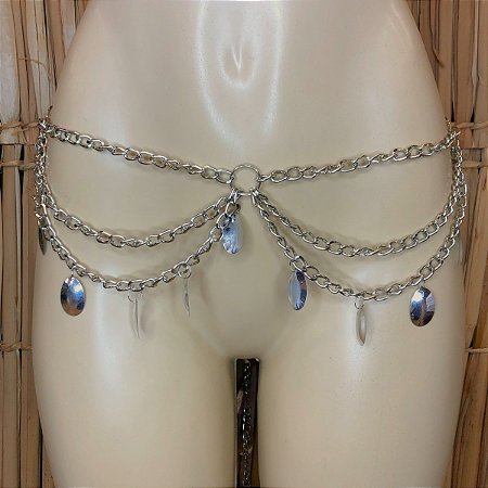 Cinto Quadril Corrente Aisha Luxo Dança do Ventre/Tribal - LQL72