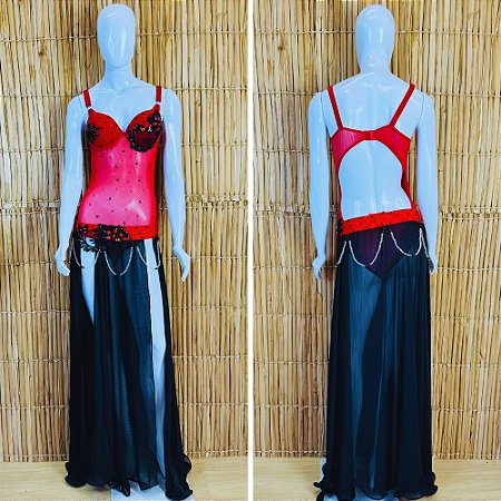 Dança do Ventre Traje Bordado Completo com Body -  Pronta Entrega - TC-BODY58
