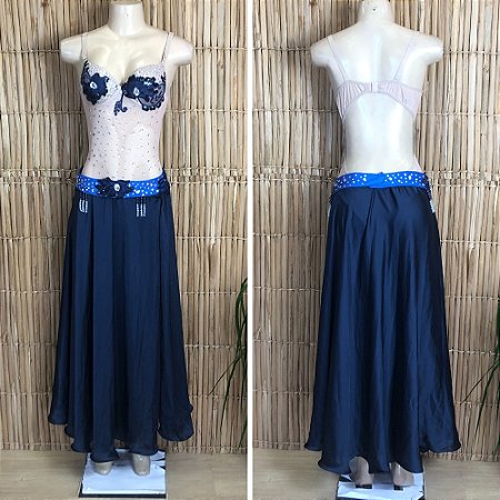 Dança do Ventre Traje Bordado Completo com Body - G44 - Pronta Entrega - TC-BODY69