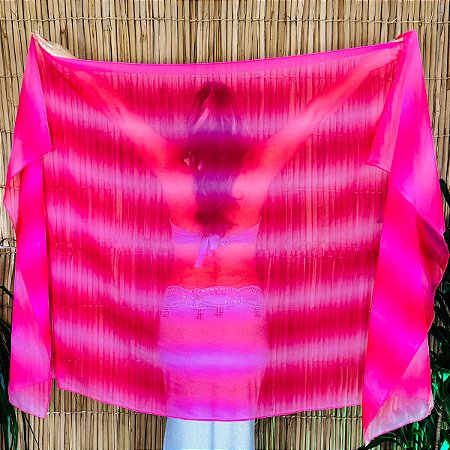 Véu de Chiffon Degradê Dança do Ventre - VEU-CHI-15