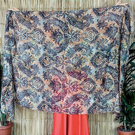 Véu de Chiffon Estampado Dança do Ventre - VEU-CHI-21