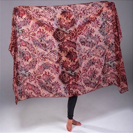 Véu de Chiffon Estampado Dança do Ventre - VEU-CHI-23