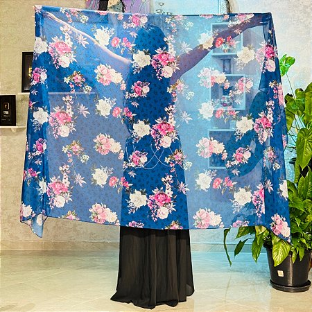 Véu de Chiffon Estampado Dança do Ventre - VEU-CHI-32