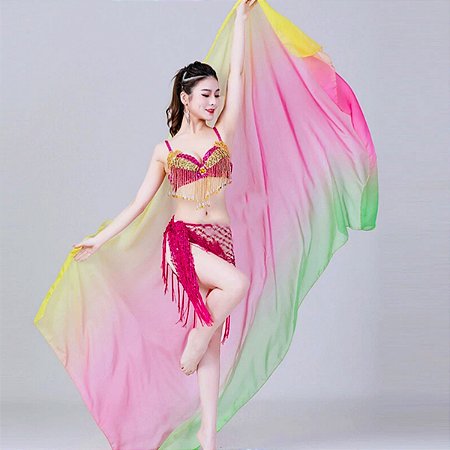 Véu de Chiffon Degradê Ultra Leve Dança do Ventre - VEU-CHI-40