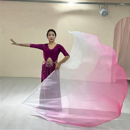 Bandeira Degradê Unidade Com Vareta Dança do Ventre - Pronta Entrega- BD-PE04