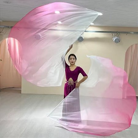 Bandeira Degradê Com Vareta Dança do Ventre - Pronta Entrega- BD-PE04