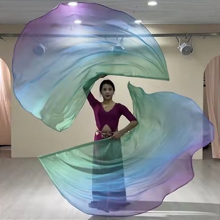 Bandeira Degradê Com Vareta Dança do Ventre - Pronta Entrega- BD-PE05
