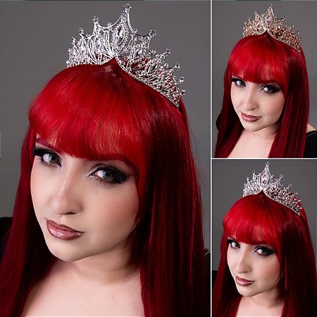 Tiara Coroa Luxo com Cristais Dança do Ventre | Cigana- TC04