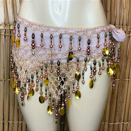 Liquidação Lenço de Quadril Luxo Dança do Ventre/Cigana LQL123