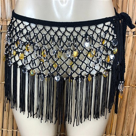 Liquidação Lenço de Quadril Luxo Dança do Ventre/Cigana LQL125