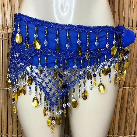 Liquidação Lenço de Quadril Luxo Dança do Ventre/Cigana LQL126