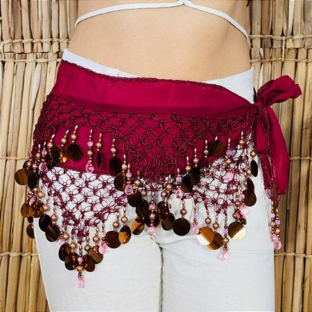 Lenço de Quadril Luxo Dança do Ventre/Cigana LQL129