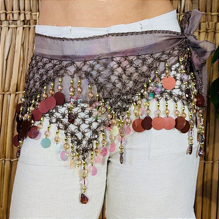 Lenço de Quadril Luxo Dança do Ventre/Cigana LQL130