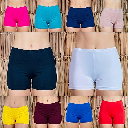 Dança Do Ventre Short Liso Para Usar Em Baixo Da Saia - Envio Imediato - SHORTL-02