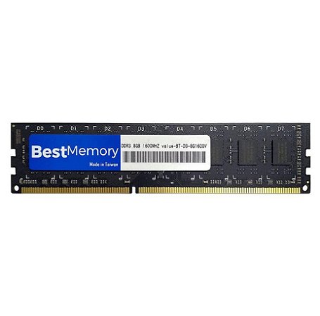 Memória RAM 8GB DDR3 1600mhz Best Memory Desktop, BT-D3-8G1600V - FEMP INFO  - Loja de Informática em Manaus