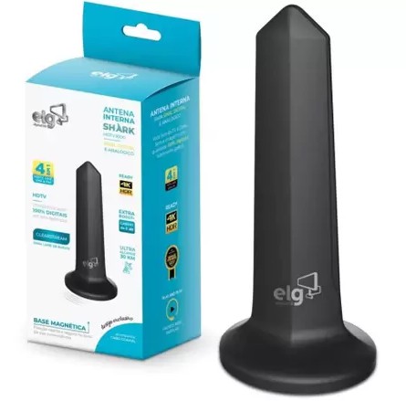 Antena Digital Interna ELG com Cabo 1.5m - HDTV1500