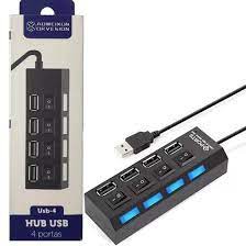 HUB USB 2.0 4 Portas Adaptador e Expansor