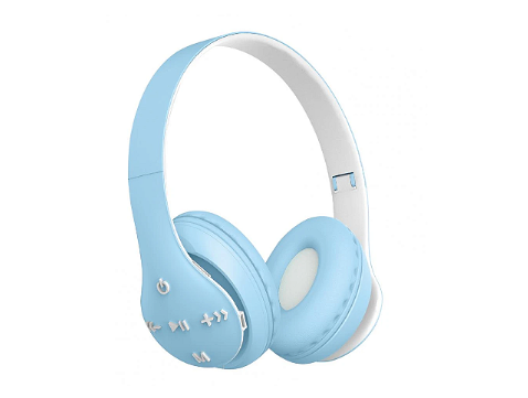 Headset Gamer Bluetooth Wireless Earphone ST93 - Azul Claro